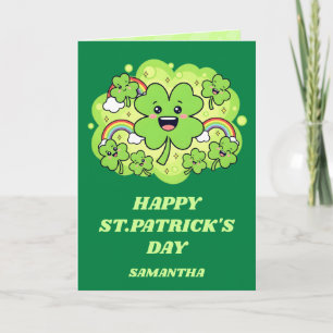 Carte de la fête de la Saint-Patrick Lucky Day Joy
