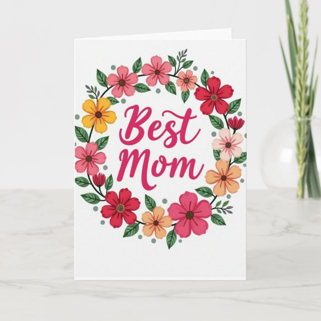 Carte de la fête des mamans vibrantes (Devant)