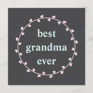 Carte de la Fête des Mères aux coeurs roses pour g