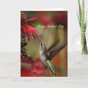Carte de la fête des mères Colibri