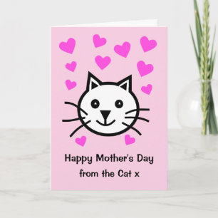 Carte de la fête des mères de chats