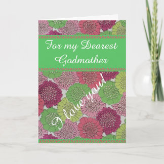 Carte de la Fête des Mères de Godmère - Floral Vin