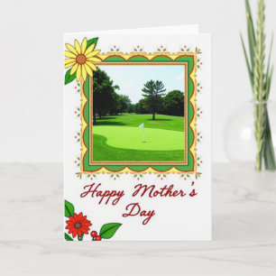 Carte de la fête des mères de golf