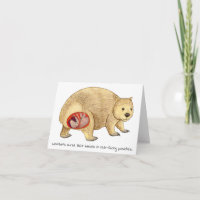 Carte de la fête des mères de Wombat