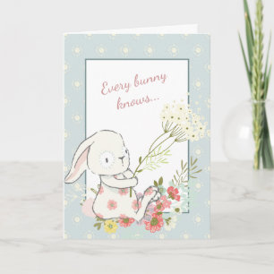 Carte de la fête des mères du meilleur lapin migno