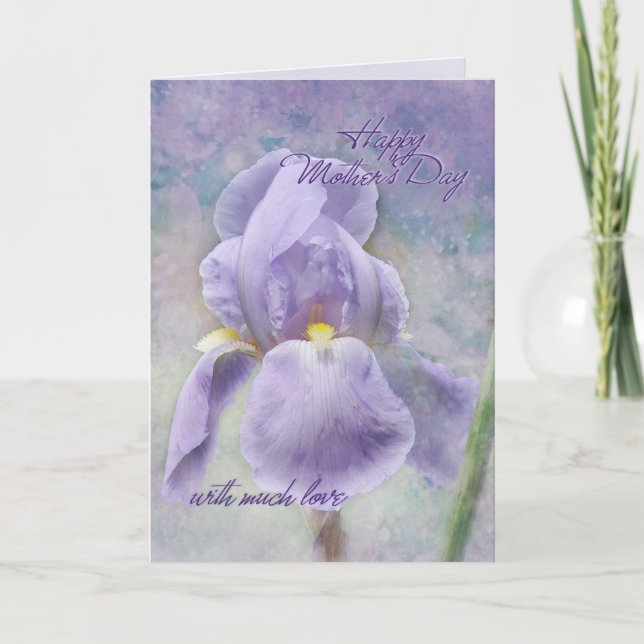 Carte de la fête des mères Iris (Devant)