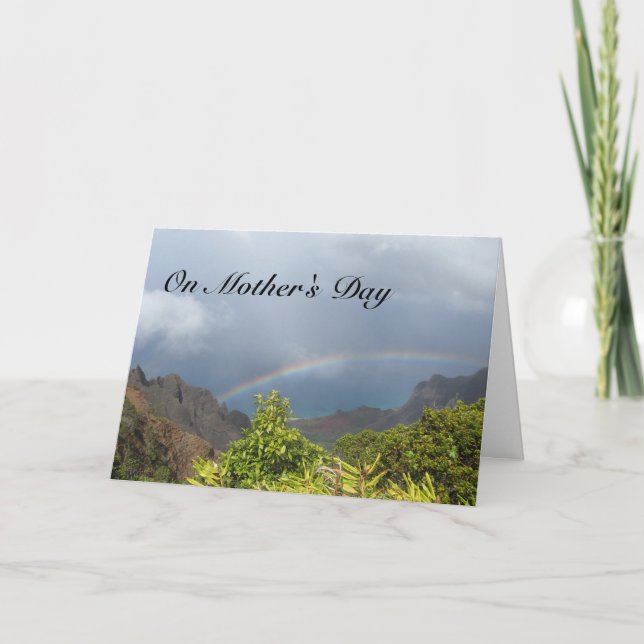 Carte de la fête des mères Kalalau Rainbow (Devant)