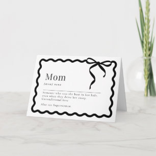 Carte de la fête des mères; Maman "Nom"