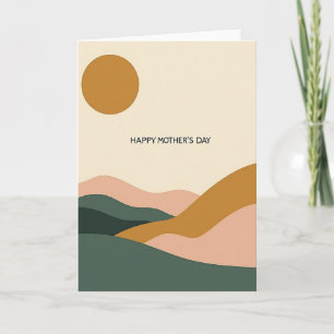 Carte de la Fête des Mères Ochre Sun