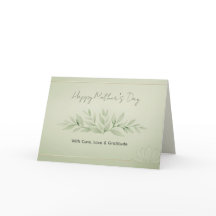 Carte de la Fête des Mères pour les clients de la 