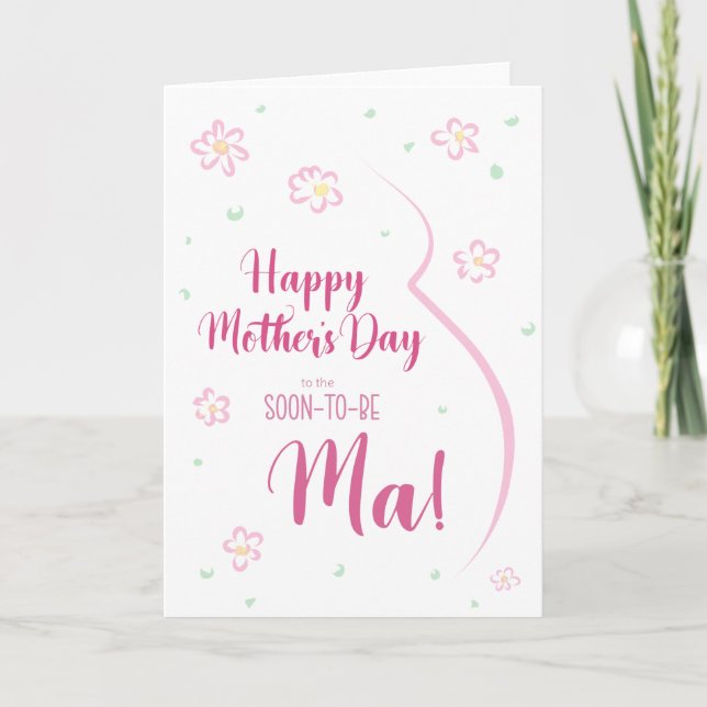 Carte de la fête des mères pour ma enceinte (Devant)