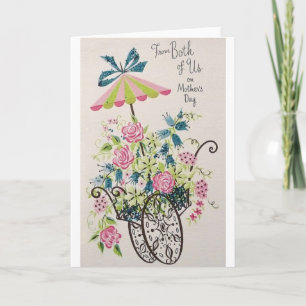 Carte de la fête des mères Retro de nous deux