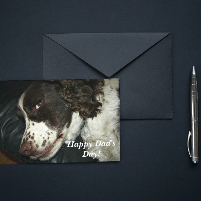 Carte de la Fête des Pères Dog Day (In Situ)