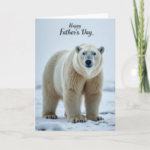 Carte de la Fête des Pères Ours Majestueux