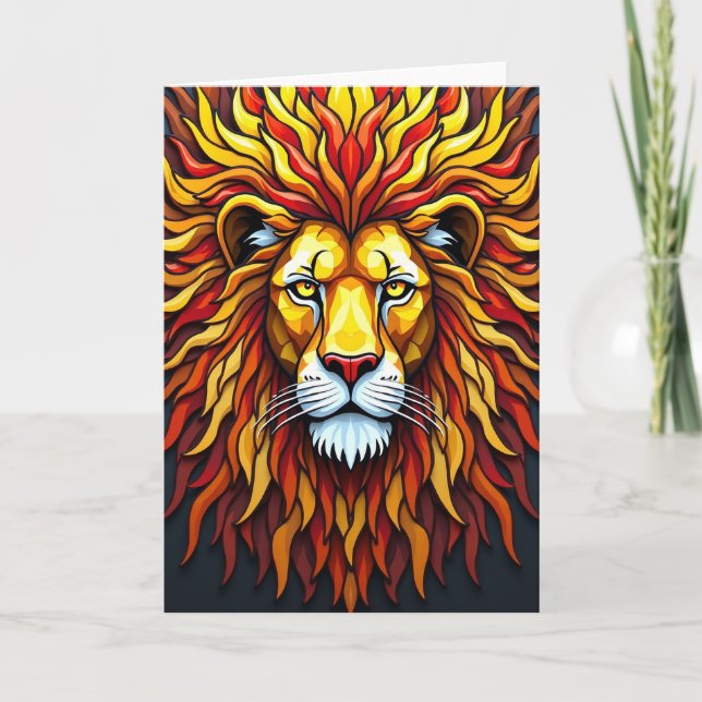 Carte de la Fête des Pères Regal Lions (Devant)