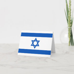 Carte de la flag d'Israël