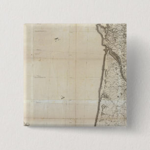 Carte de la France SO 2 Inch Square Button
