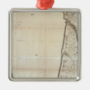 Carte de la France SO Metal Ornament