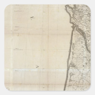 Carte de la France SO Square Sticker