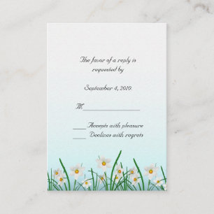 Carte de la frontière RSVP de marguerite