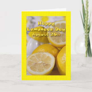 Carte de la journée de la limonade 20 août