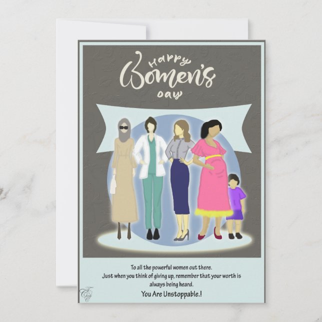 Carte de la journée des femmes (Devant)