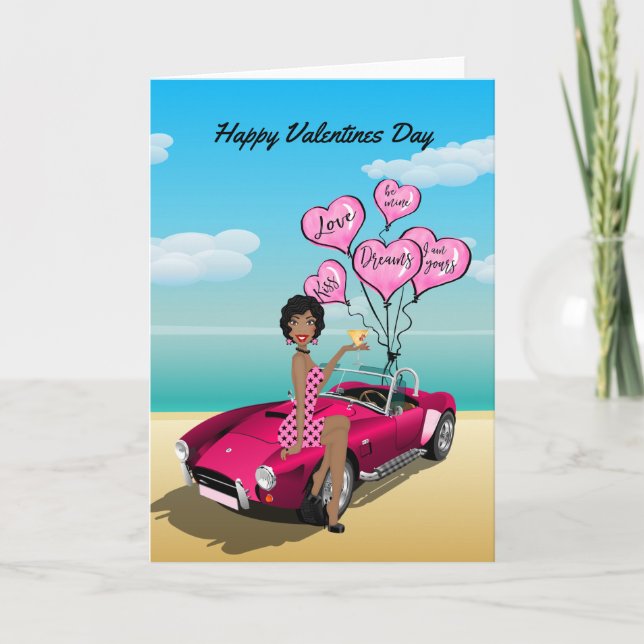 Carte de la Journée des Valentines afro-américaine (Devant)