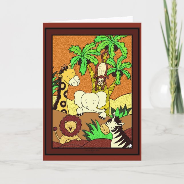 Carte de la jungle 11 de bébé (Devant)