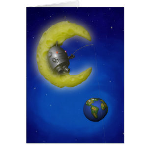 Carte de la lune de pêche