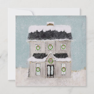 Carte de la maison de Noël