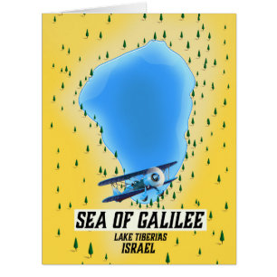 Carte de la mer de Galilée Israël