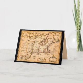 Carte de la Nouvelle-Angleterre des années 1600 av