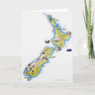 Carte de la Nouvelle-Zélande