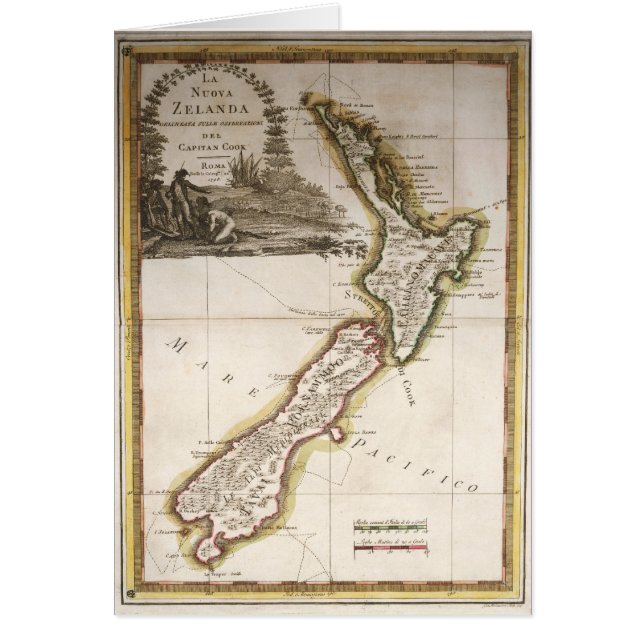 Carte de la Nouvelle Zélande (Devant)