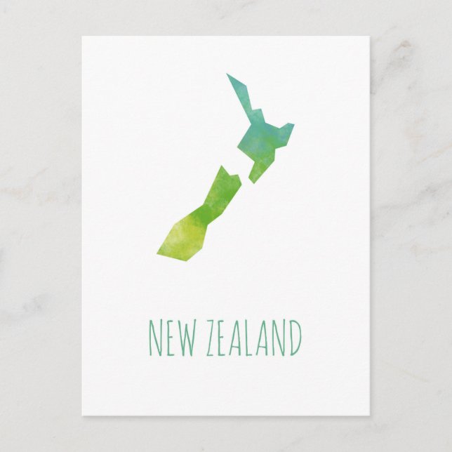 Carte de la Nouvelle-Zélande (Devant)