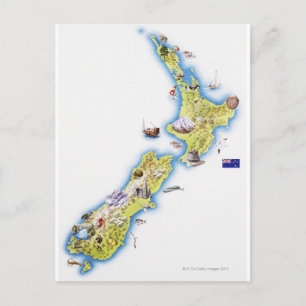 Carte de la Nouvelle-Zélande