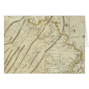 Carte de la partie la plus habitée de Virginie, N