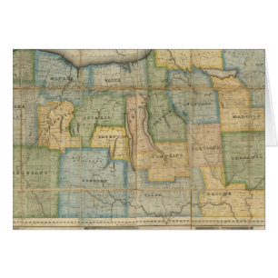 Carte de la partie occidentale de l'État de New Yo