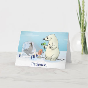 Carte de la "patience" (blanc à l'intérieur)