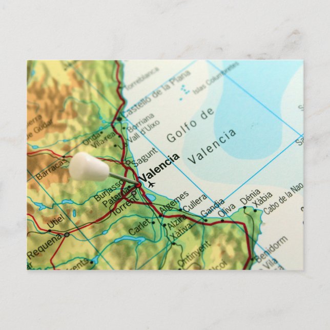 Carte de la Pinacothèque de Valence, Espagne (Devant)
