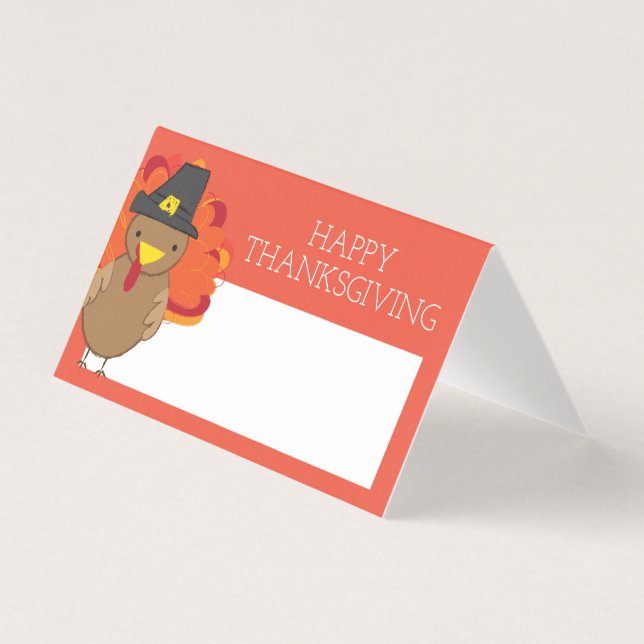 Carte de la place du dîner Thanksgiving | Doodle t (Front)