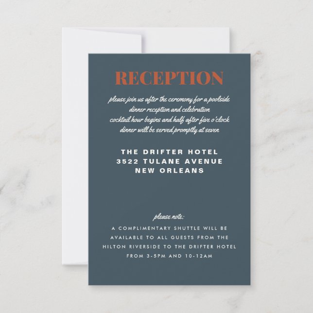 Carte de la réception de mariage en dalle Terrazzo (Devant)