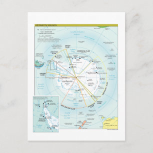 Carte de la région Antarctique