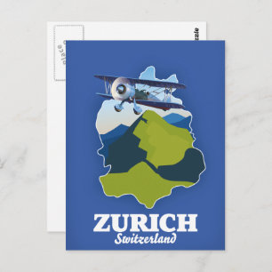 Carte de la région de Zurich Suisse