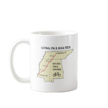 Carte de la route Natchez Trace Café Mug
