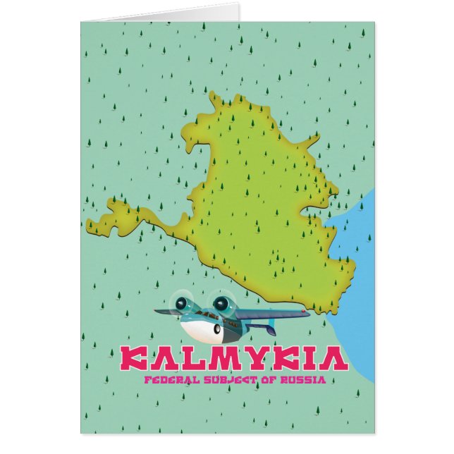 Carte de la Russie de Kalmykia (Devant)