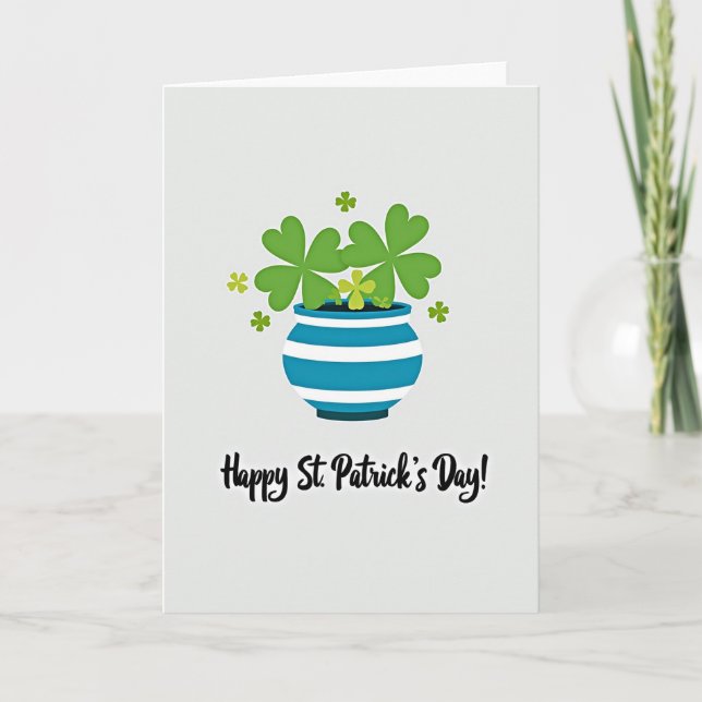 Carte de la Saint-Patrick Chanceuse (Devant)