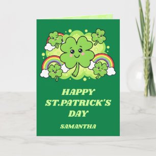 Carte de la Saint-Patrick Clover Joy