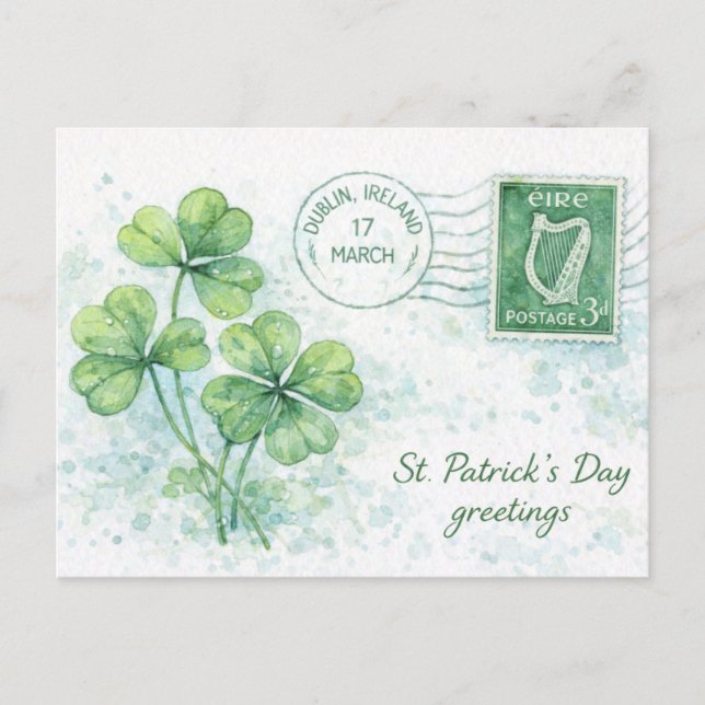 Carte de la Saint-Patrick de Dublin (Devant)