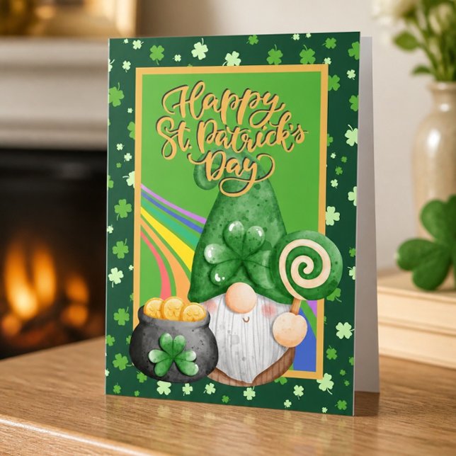 Carte de la Saint-Patrick Gnome (Créateur téléchargé)